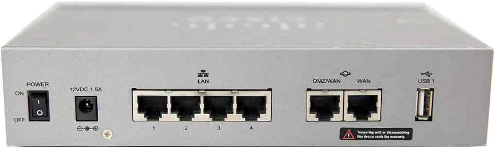 Cisco RV320 4-Port RJ-45 GE LAN VPN Router 2x Gigabit WAN no AC Adapter