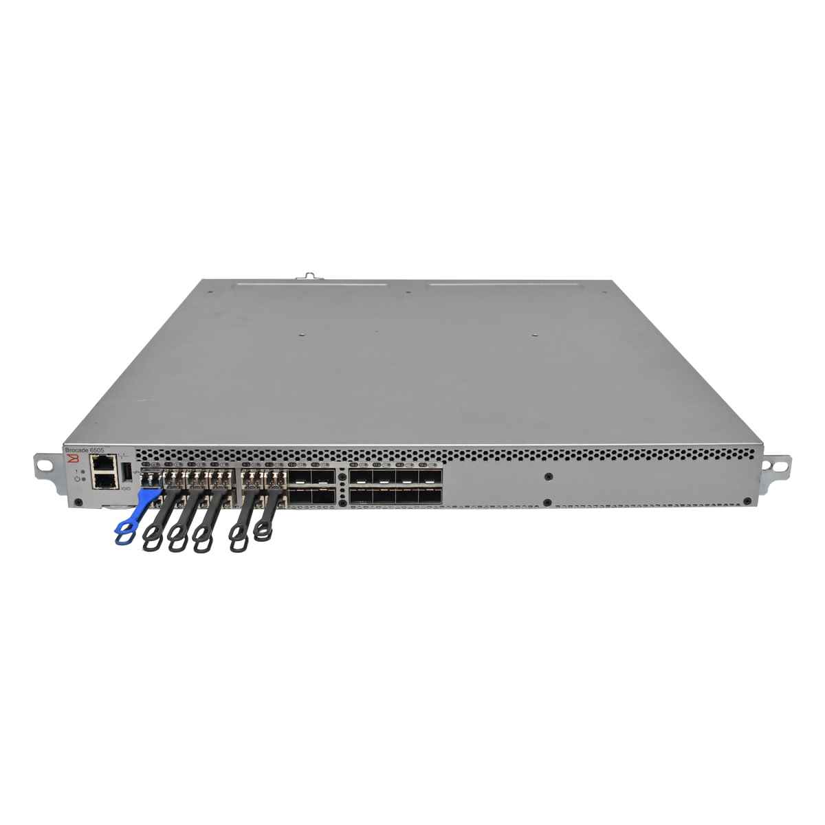 Brocade 6505 NA-6505-12-16G-MC-1R 80-1008310-03 SAN FC Switch 12 akt. Ports + 12x 16G mini GBICs
