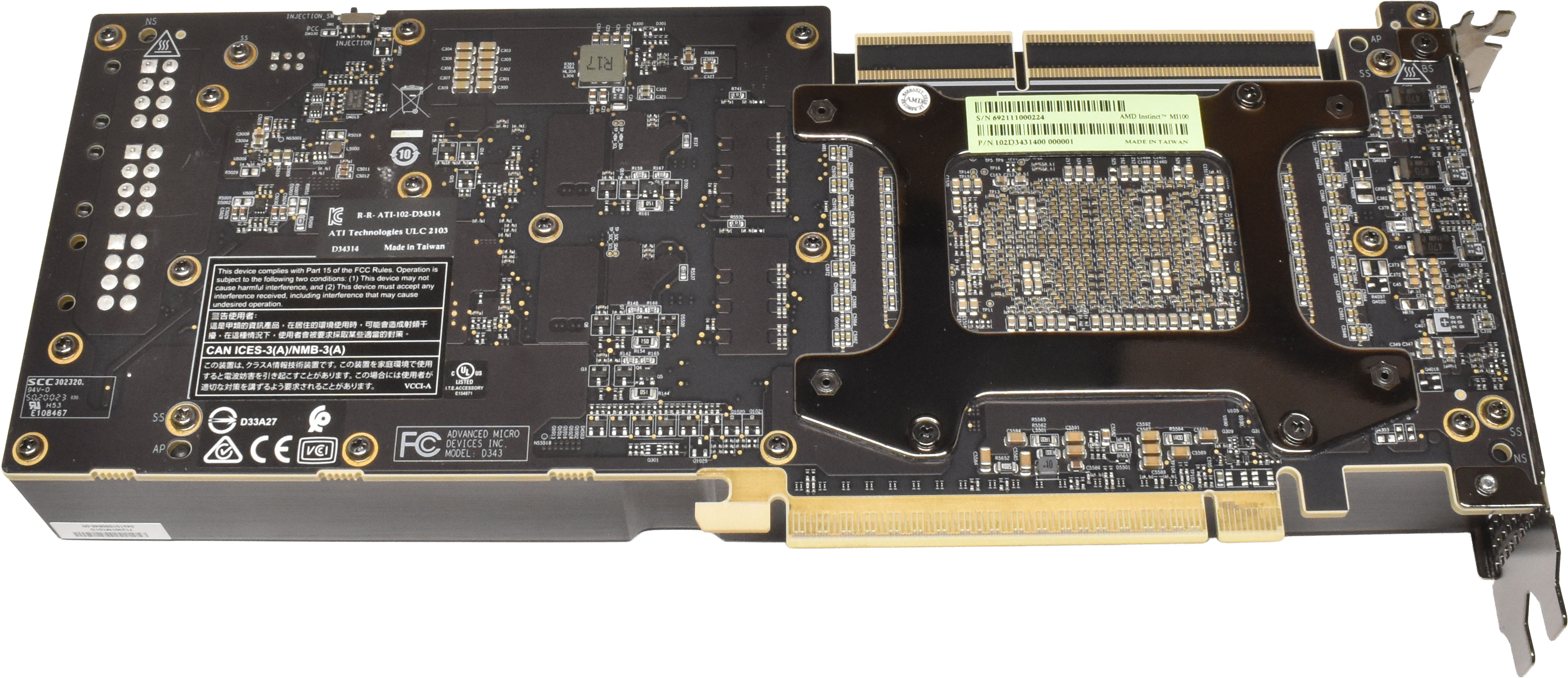 AMD Radeon Instinct MI100 32GB HBM2 Grafikkarte PCle 4.0 x16 102D3431400