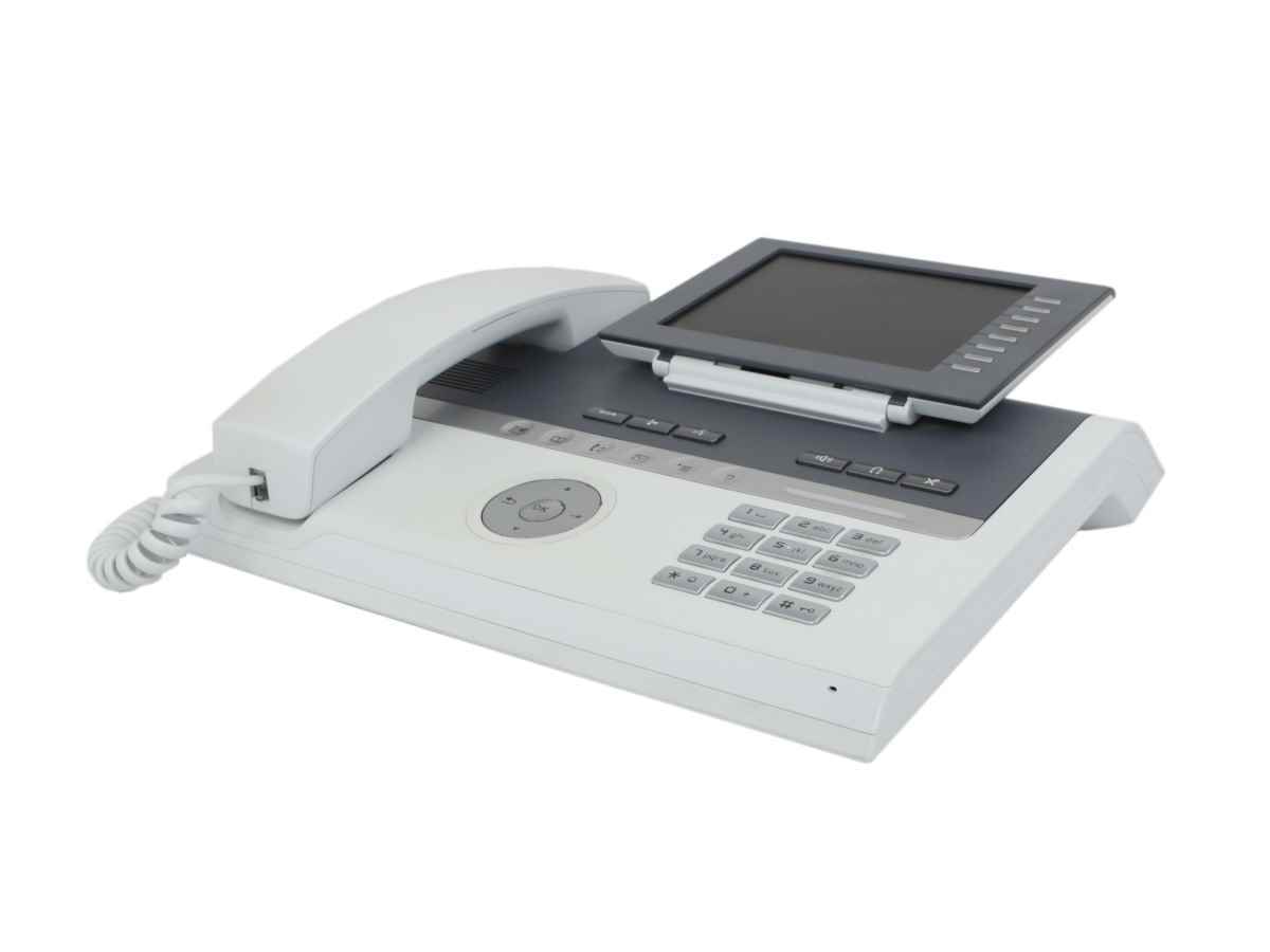 2x Siemens / Unify Phone OpenStage 60 G SIP IP VoIP Phone Ice Blue Handset