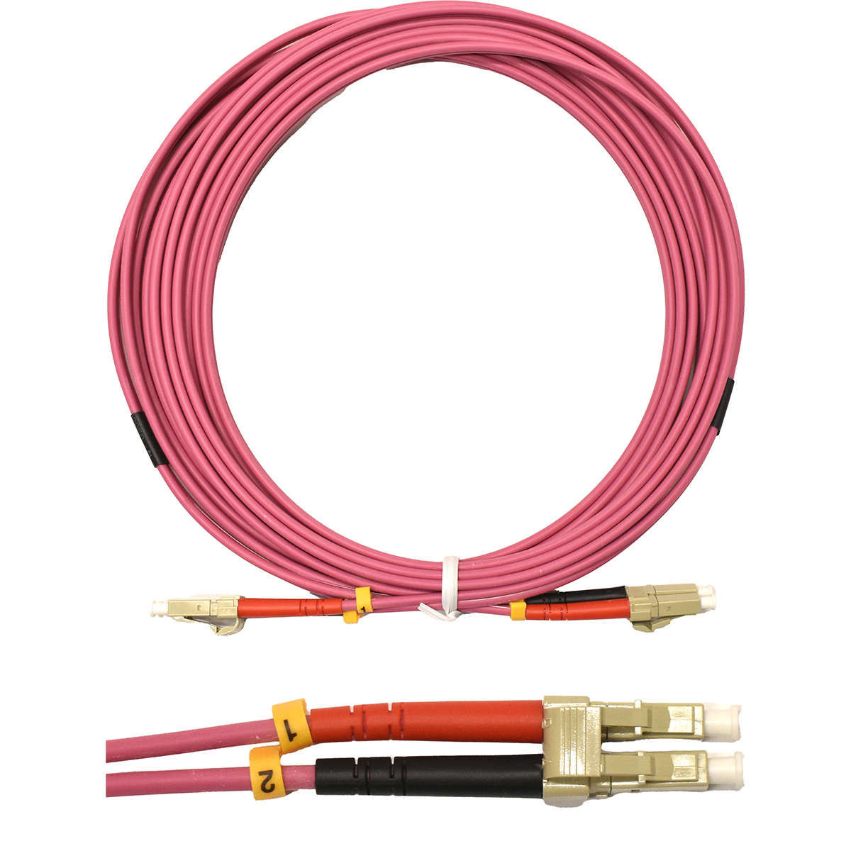Corning OM4 Duplex FIBER Patch Cord Pink LSZH LC/LC-5m NEU
