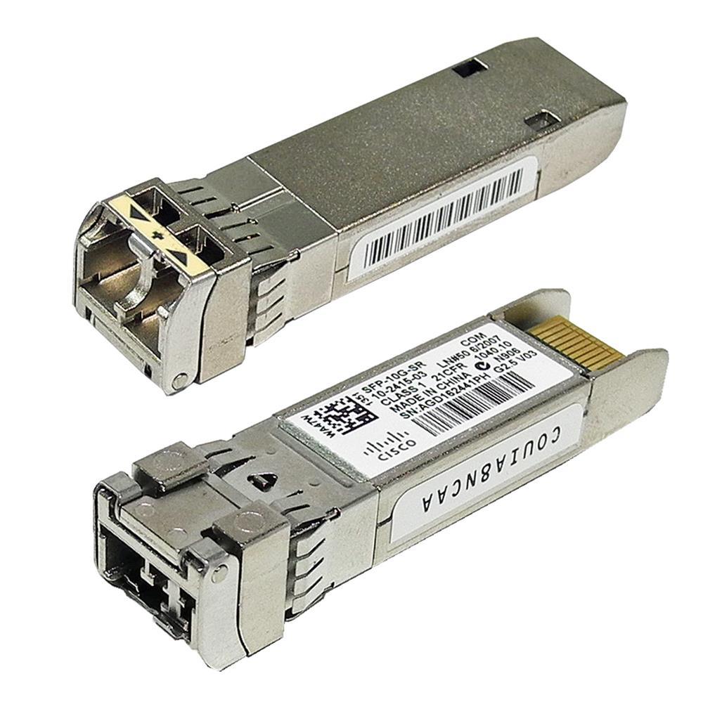Cisco SFP-10G-SR 10-2415-03 COUIA8NCAA 10G SFP+ 850nm 300m LC Duplex Transceiver Module Cisco SFP-10G-SR 10-2415-03 COUIA8NCAA 10G SFP+ 850nm 300m LC Duplex Transceiver Module