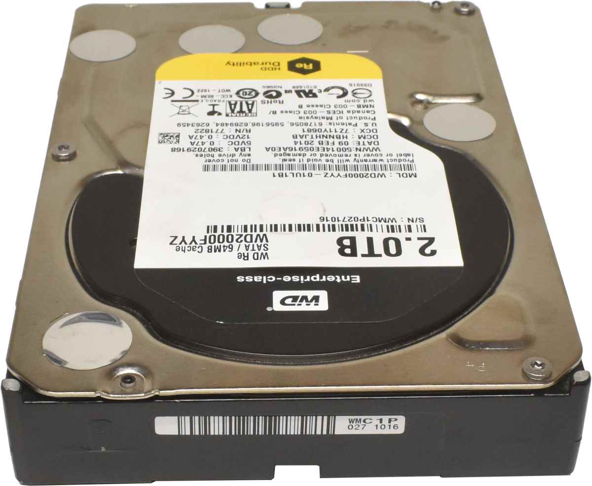 Western Digital RE 2TB 3.5" 7.2K SATA 6G HDD Festplatte WD2000FYYZ Western Digital RE 2TB 3.5" 7.2K SATA 6G HDD Festplatte WD2000FYYZ