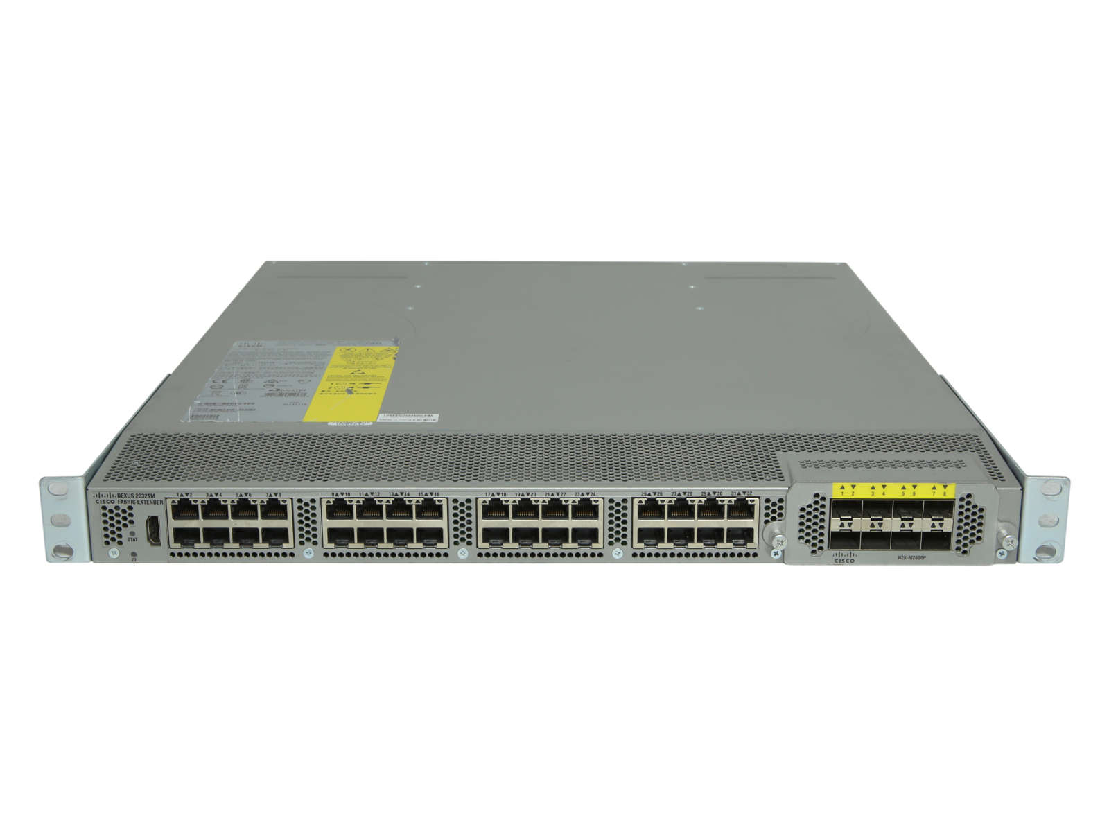 Cisco-Nexus-N2K-C2232TM-10GE-68-4168-03-04-32-Port-001.jpg Cisco Nexus N2K-C2232TM-10GE 68-4168-03 /04 32-Port 10GE +Module N2K-M2800P blue PSUs