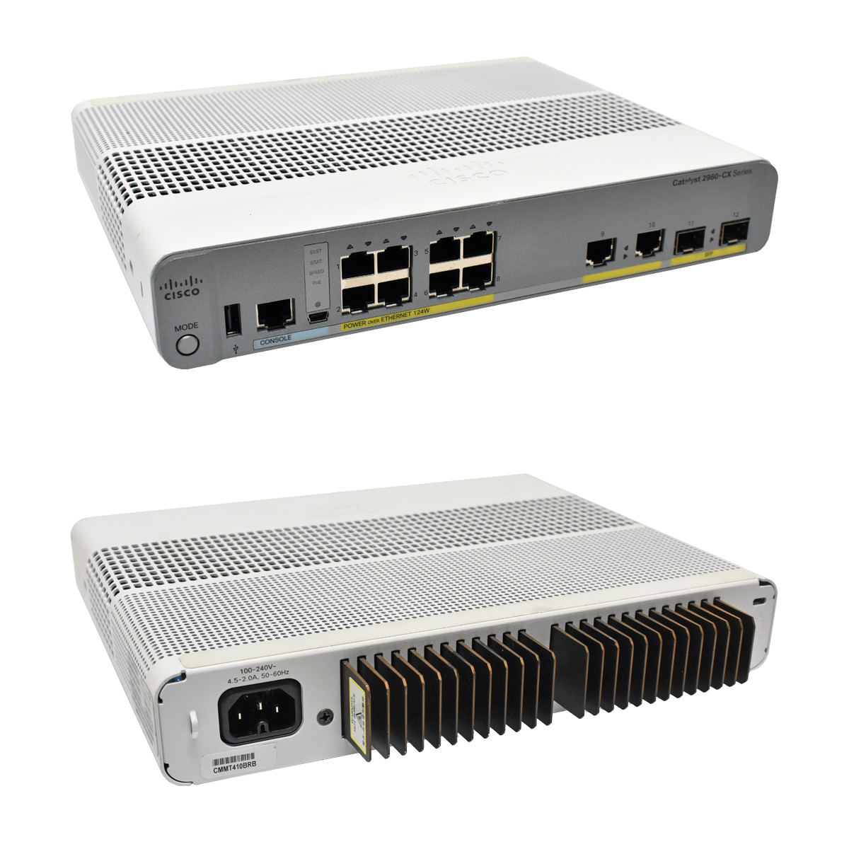 Cisco Catalyst WS-C2960CX-8PC-L 12-Port Gigabit Ethernet PoE Switch 2 x SFP Cisco Catalyst WS-C2960CX-8PC-L 12-Port Gigabit Ethernet PoE Switch 2 x SFP