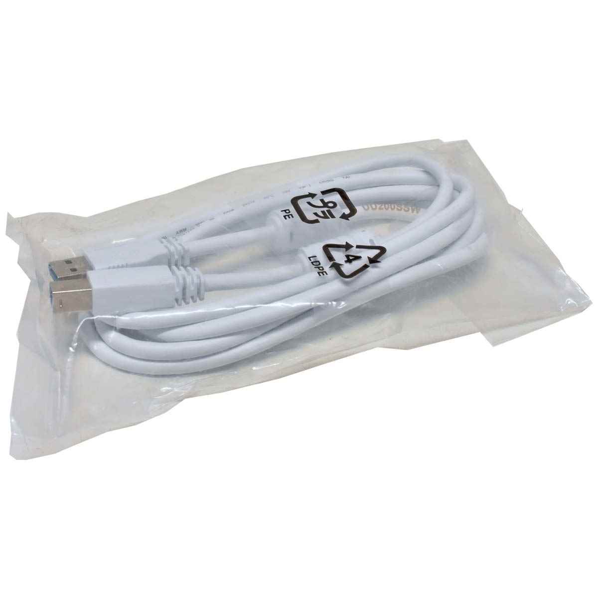 Datenkabel USB 3.0 2m Stecker A zu B Eizo UU200SSW weiß !! Neu !! Datenkabel USB 3.0 2m Stecker A zu B Eizo UU200SSW weiß !! Neu !!