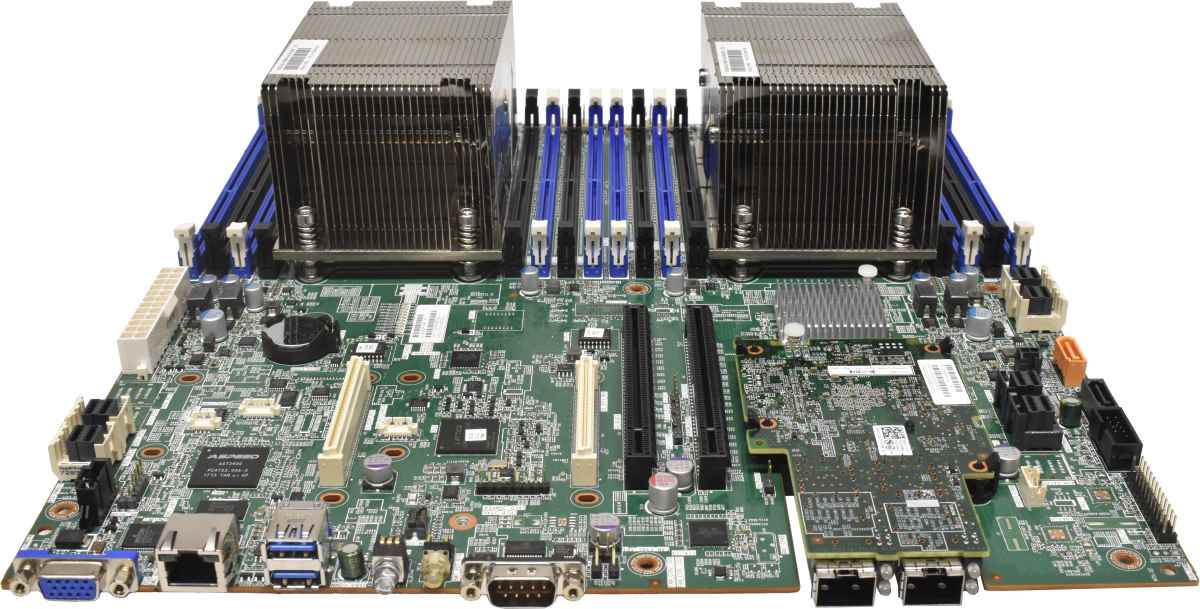 Lenovo E-ATX Mainboard 2x Heatsink 2x LGA-2011-3 RD452X B800G3-N 70SSR139GE