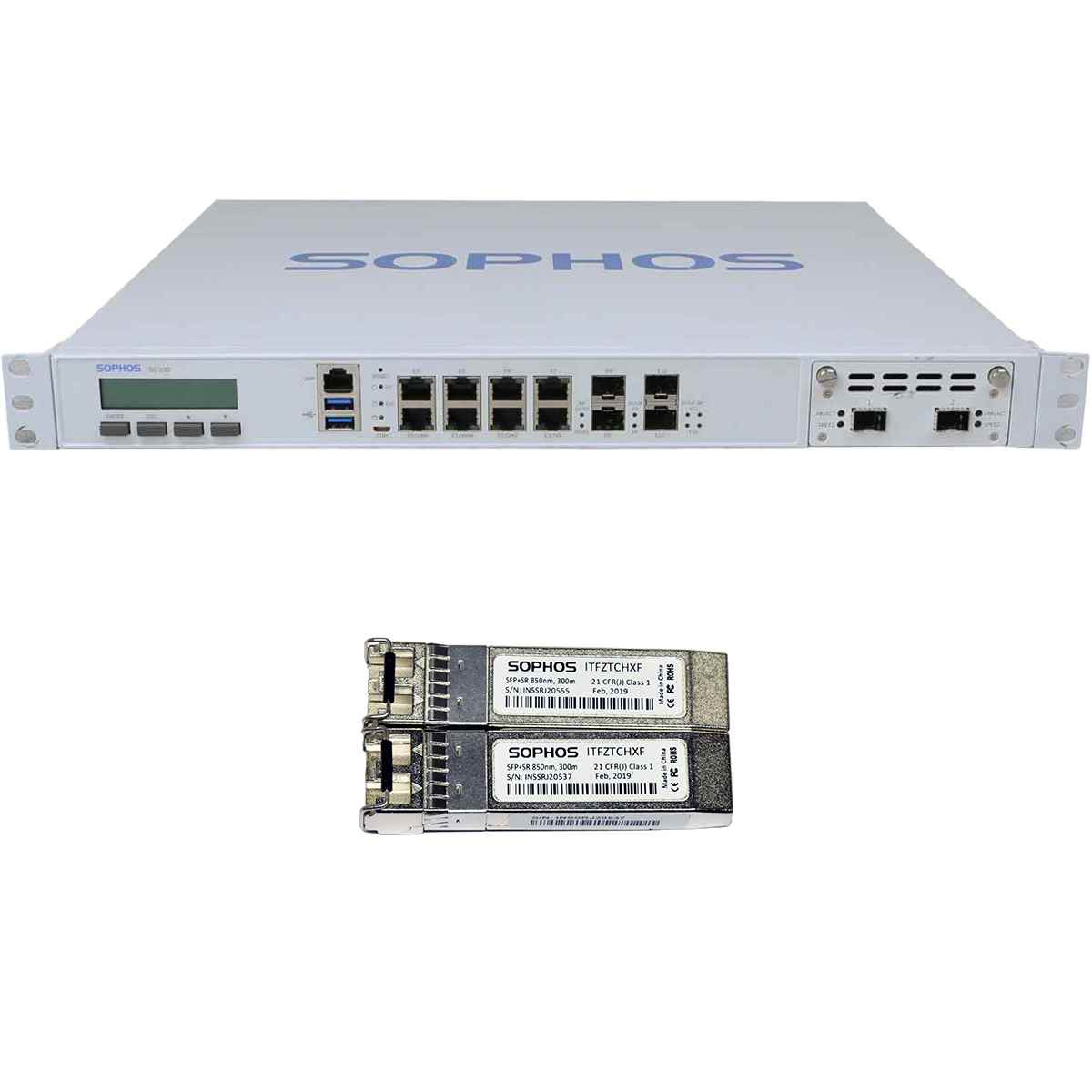 SOPHOS SG 330 Rev.2 Security Appliance +Module NIP-53020-B40 2x Mini GBIC SOPHOS SG 330 Rev.2 Security Appliance +Module NIP-53020-B40 2x Mini GBIC
