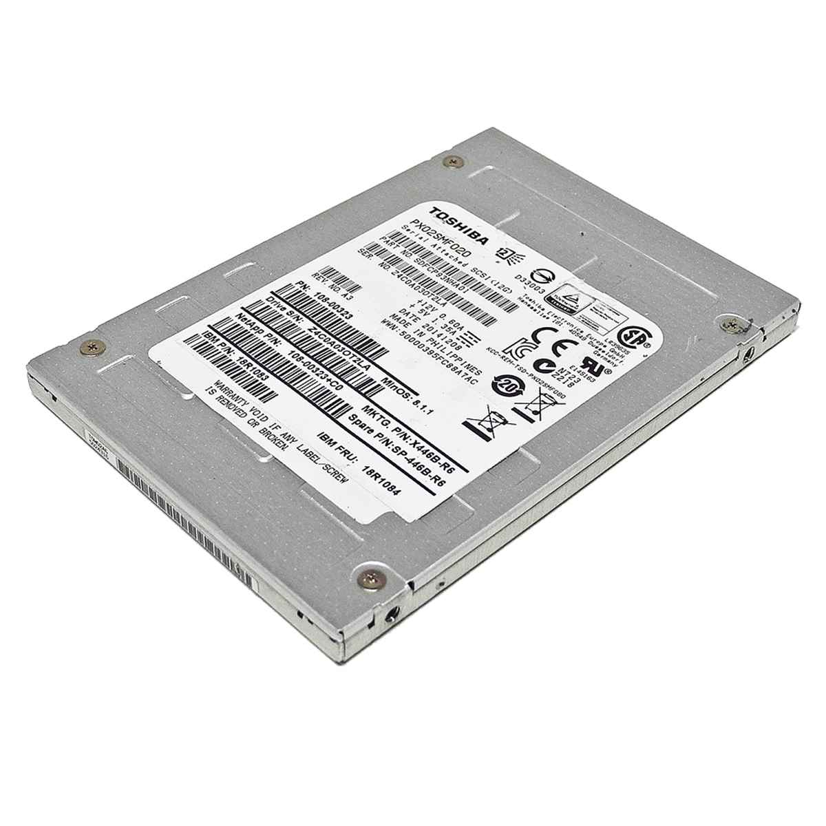 IBM NetApp Toshiba 200GB 18R1084 PX02SMF020 2.5" 12G SAS SSD IBM NetApp Toshiba 200GB 18R1084 PX02SMF020 2.5" 12G SAS SSD