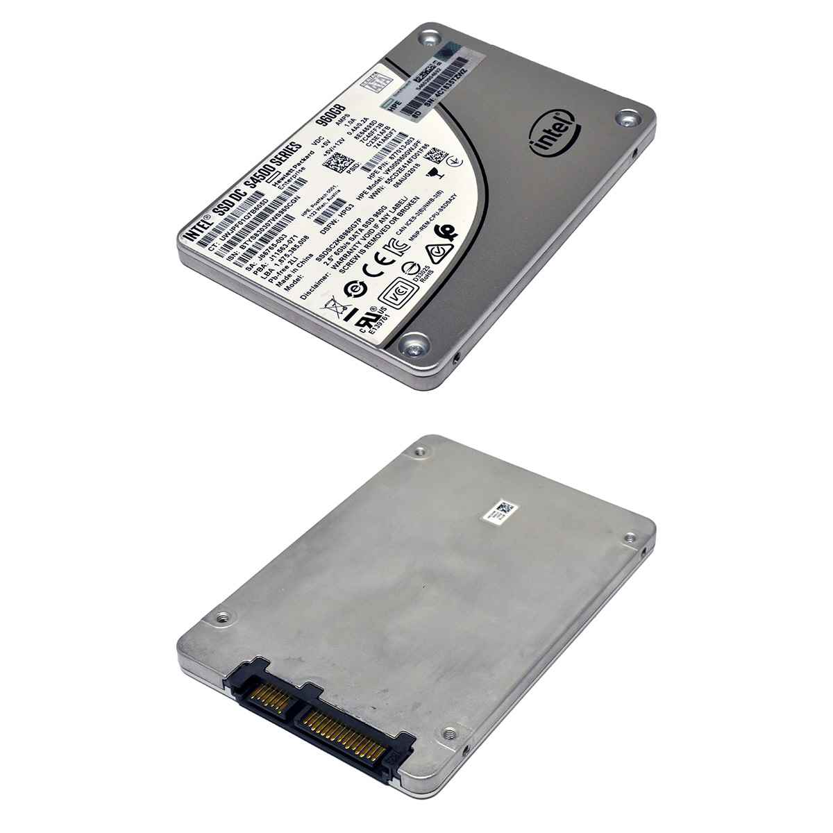 HP Intel SSD DC S4500 Series 960GB 2.5 Zoll 6G SATA SSDSC2KB960G7P 877013-003