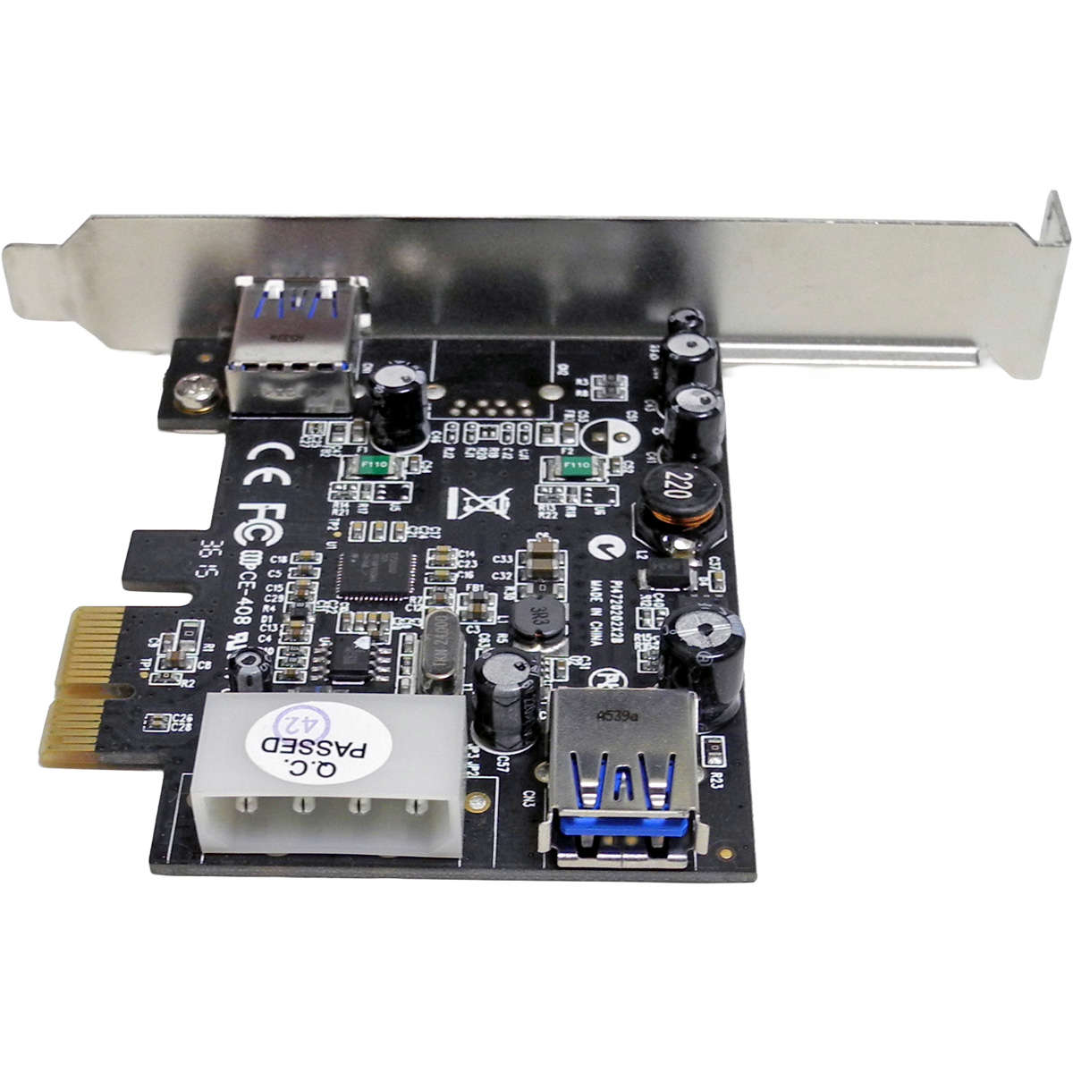 Sunrich-U-720-2-Port-USB-3-0-PCIe-x1-Adapter-Card-004.jpg Sunrich U-720 2-Port USB 3.0 PCIe x1 Adapter Card for Fujitsu Primergy TX150