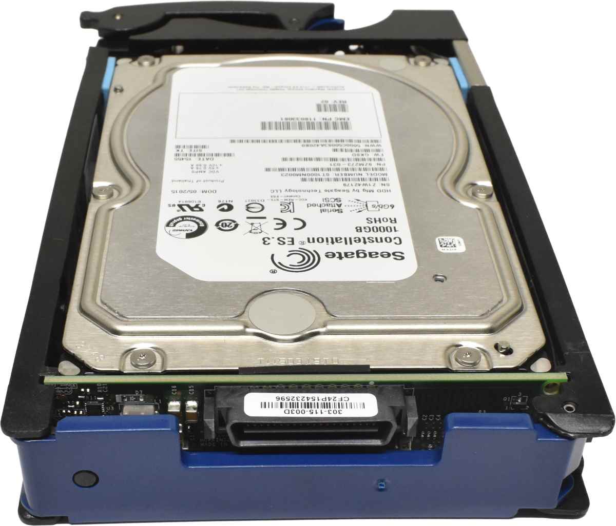 EMC Seagate 1TB 3.5" 7.2K 6G SAS HDD Festplatte ST1000NM0023 9ZM273-031 mit Rahmen EMC Seagate 1TB 3.5" 7.2K 6G SAS HDD Festplatte ST1000NM0023 9ZM273-031 mit Rahmen