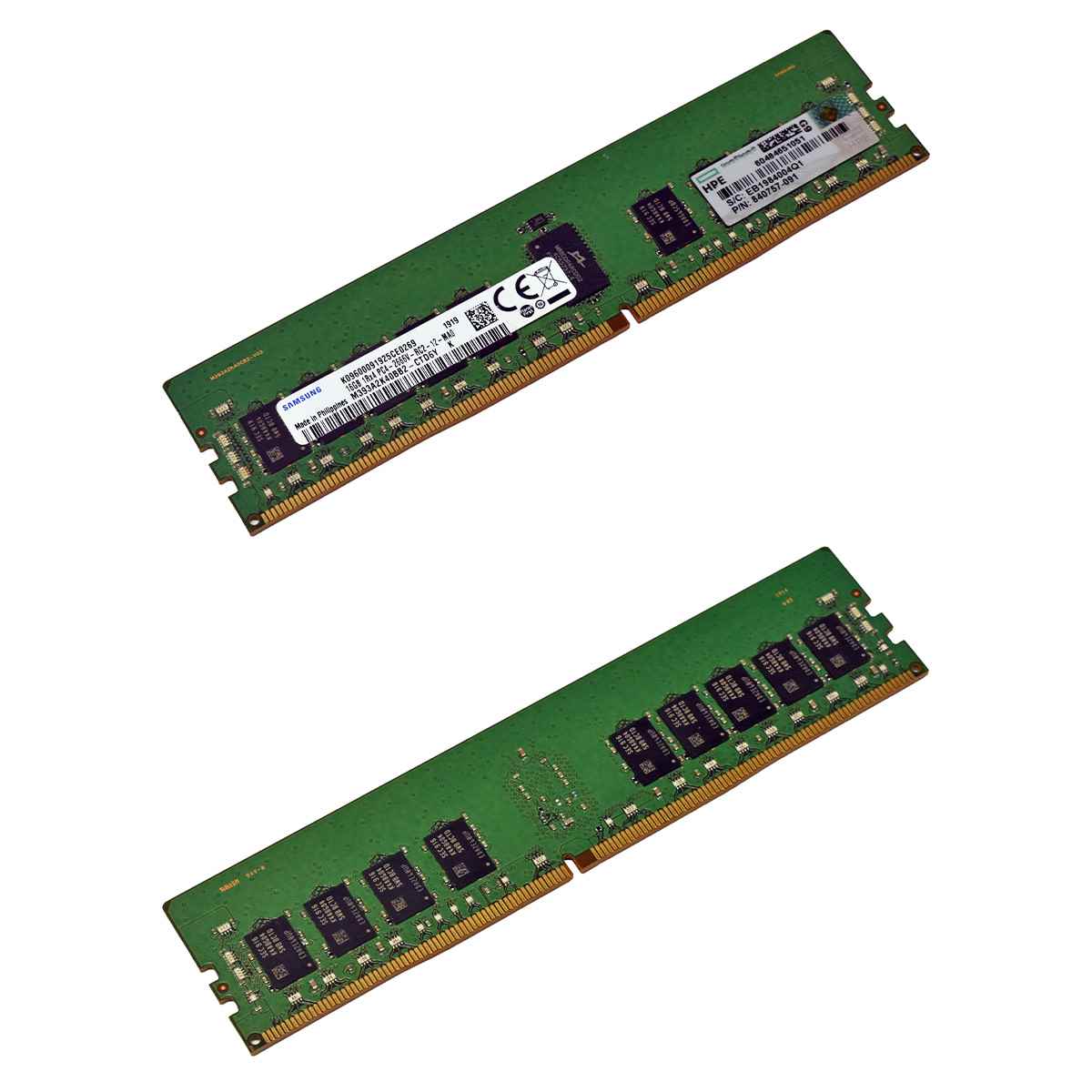 HP Samsung 16GB 1Rx4 PC4-2666V-RC2-12 Server RAM ECC DDR4 M393A2K40BB2-CTD 840757-091