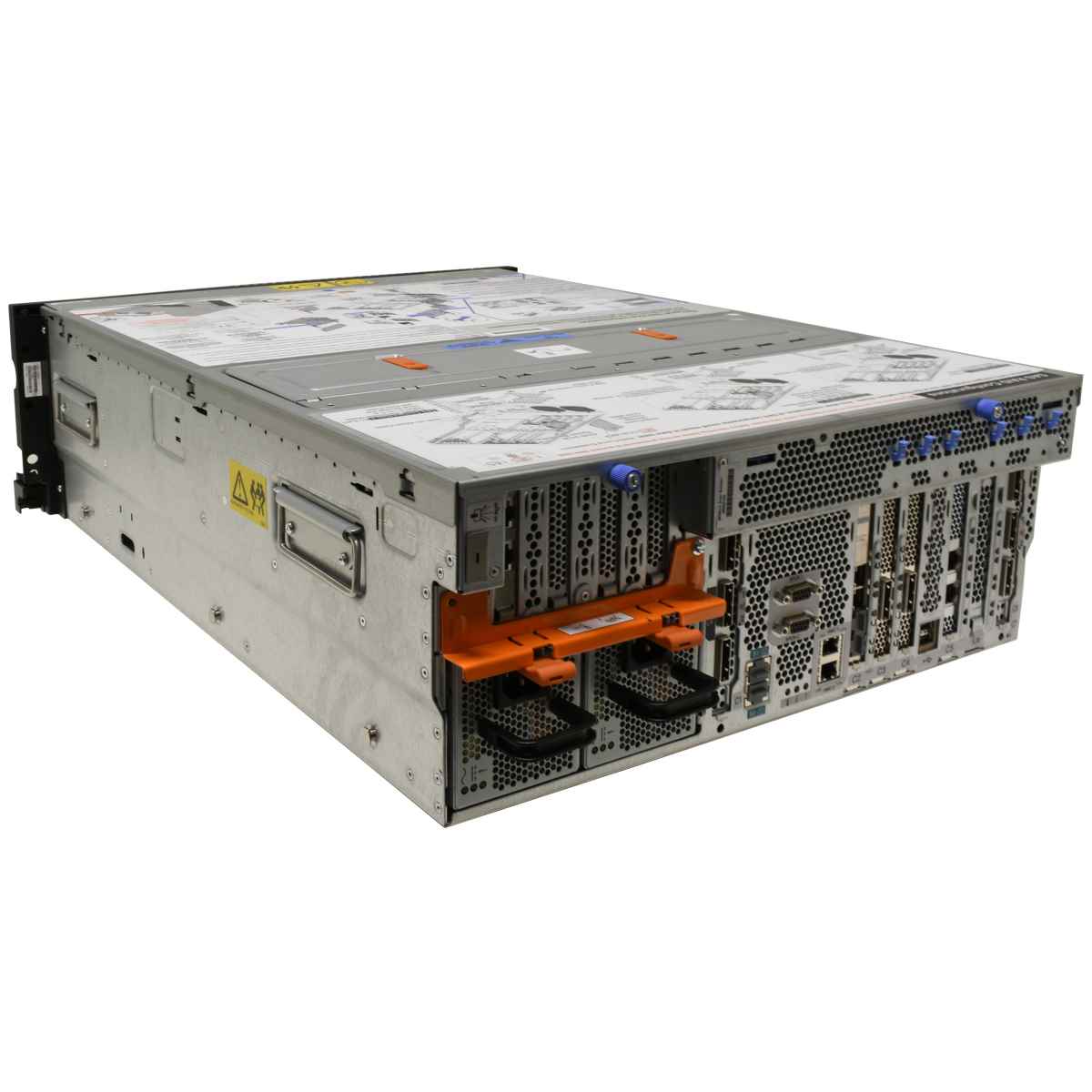 IBM Power 740 Server 2x Power7 CPU 4.20GHz 128 GB RAM PC3 2.5 Zoll 2x 146GB SAS HDD 8Bay Rail Kit