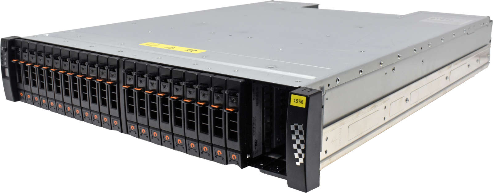 HP-XYRATEX-Compellent-Enclosure-EB-2425-1019221-01-003.jpg HP XYRATEX Compellent Enclosure EB-2425 1019221-01 2U 2x 12G SAS Controller 24x 2,5" Bay 2x PSU