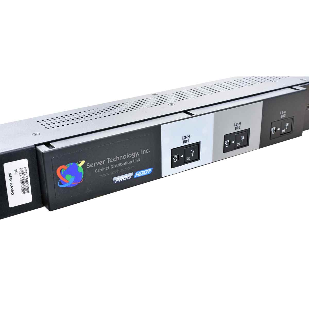 Server Technology Pro2 HDOT 3 Phasen PDU STV-FB4005K C2W36CE-4PAEL66/FB mit PIPS 12xC19 24xC13