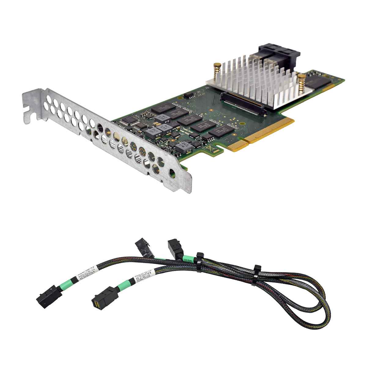 Fujitsu D3216-B13 GS3/GS4 EP420i 12Gb PCIe x8 RAID Controller 2x SAS Kabel FP