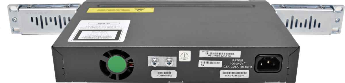 Cisco ME-3400EG-2CS-A Dual-Port RJ-45 GE Switch 4x SFP +Rack Ears