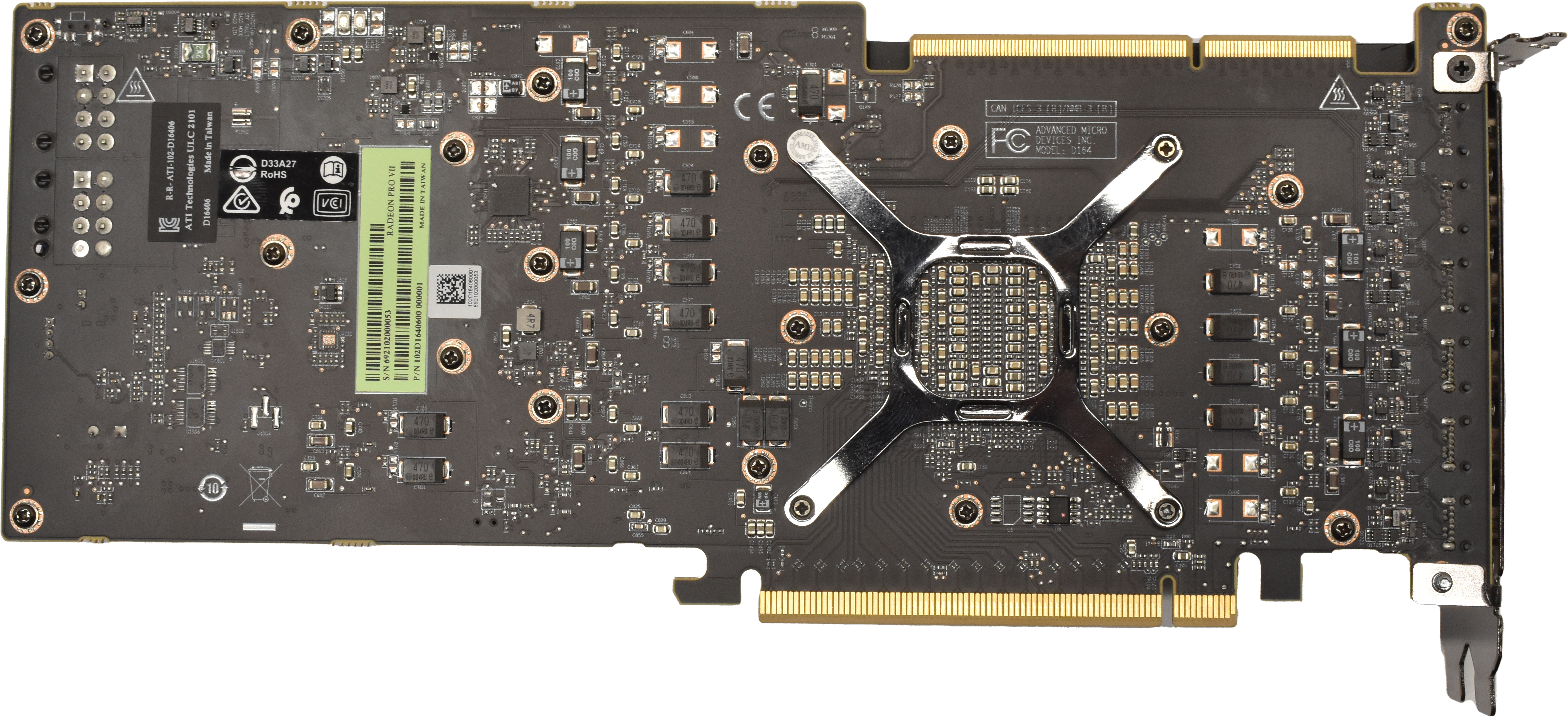 AMD Radeon Pro VII 102D1640600 Graphics Card Vega 20 16GB HBM2 6x Mini-DisplayPort