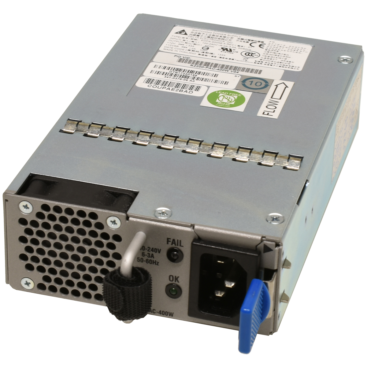 Delta Power Supply/Netzteil N2200-PAC-400W DPS-400AB-25 A 341-0375-07/08 für Nexus 2224TP 2248TP Delta Netzeil Power Supply N2200-PAC-400W EDPS-400AB Nexus 2224TP 2248TP