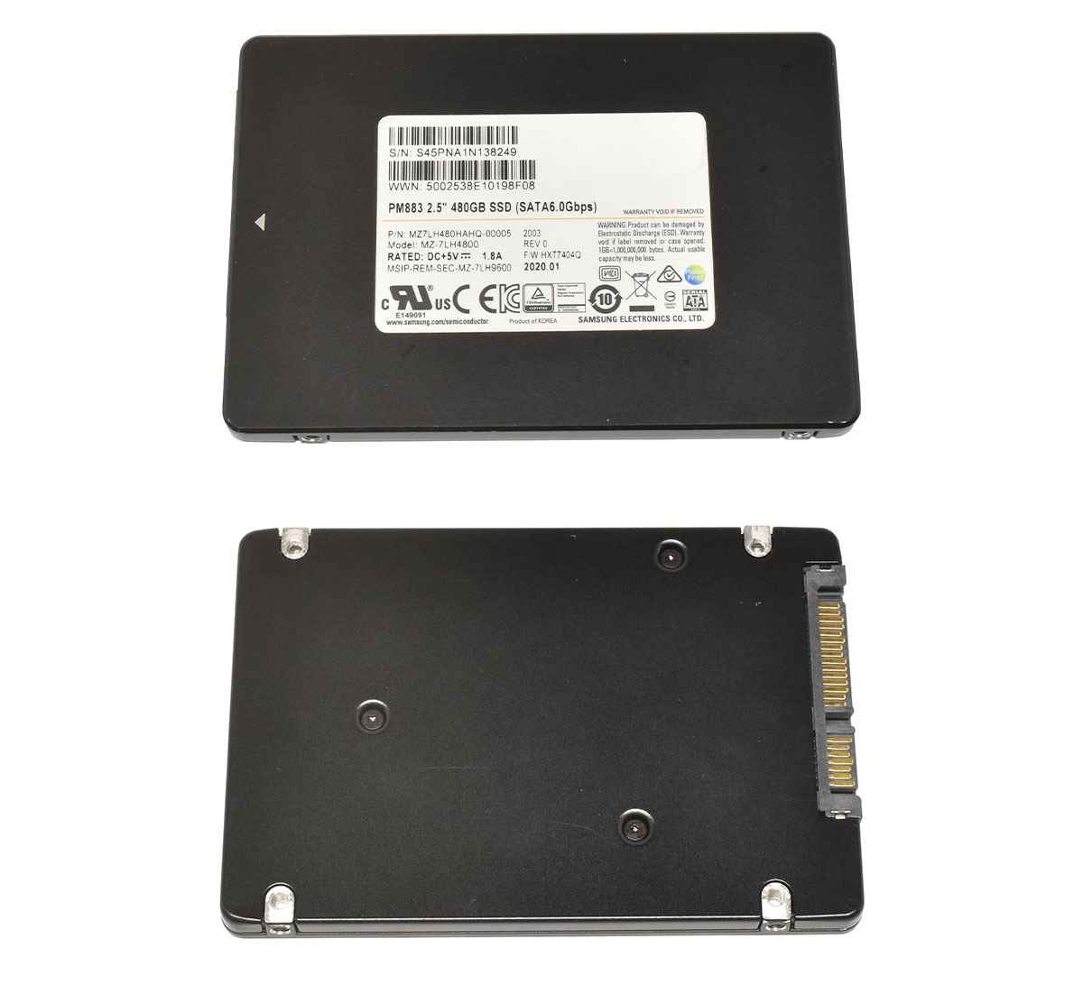 Samsung PM883 480GB 2.5“ 6Gbps SATA SSD MZ-7LH4800 MZ7LH480HAHQ-00005 Server Storage Samsung PM883 480GB 2.5“ 6Gbps SATA SSD MZ-7LH4800 MZ7LH480HAHQ-00005 Server Storage