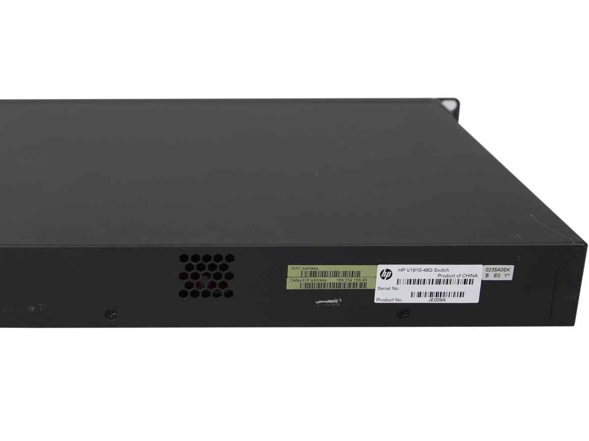 HP V1910-48G JE009A 48-Port RJ-45 GE Switch 4x SFP Rack Ears