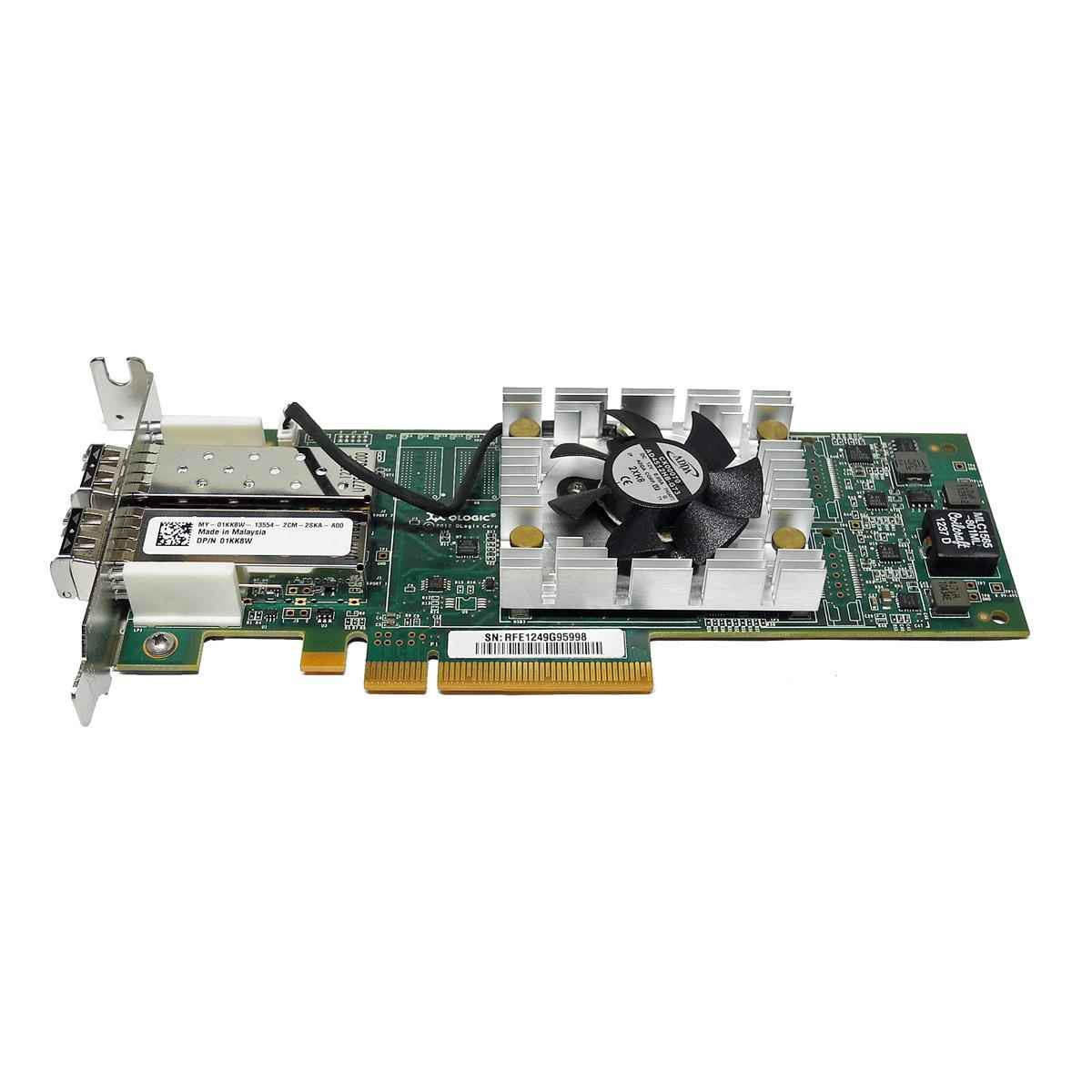 DELL QLogic QLE2662L Dual-Port 16Gb/s PCIe x8 FC Gen 5 Server Adapter 01KK8W 03PCN3 06RWGP LP DELL QLogic QLE2662L Dual-Port 16Gb/s PCIe x8 FC Gen 5 Server Adapter 01KK8W 03PCN3 06RWGP LP