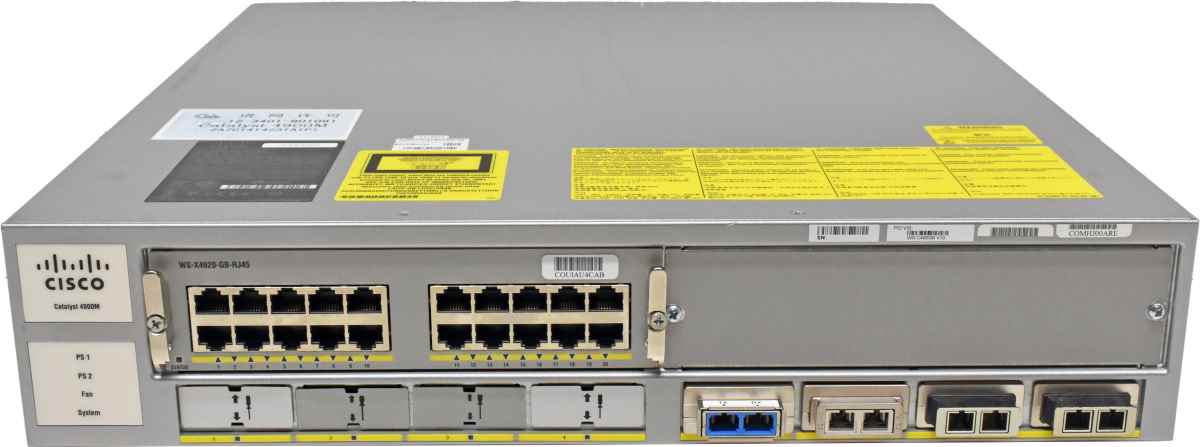 Cisco Catalyst WS-C4900M 68-2911-08 8x 10G X2-Transceiver Ports 1 x WS-X4920-10GE Cisco Catalyst WS-C4900M 68-2911-08 8x 10G X2-Transceiver Ports 1 x WS-X4920-10GE