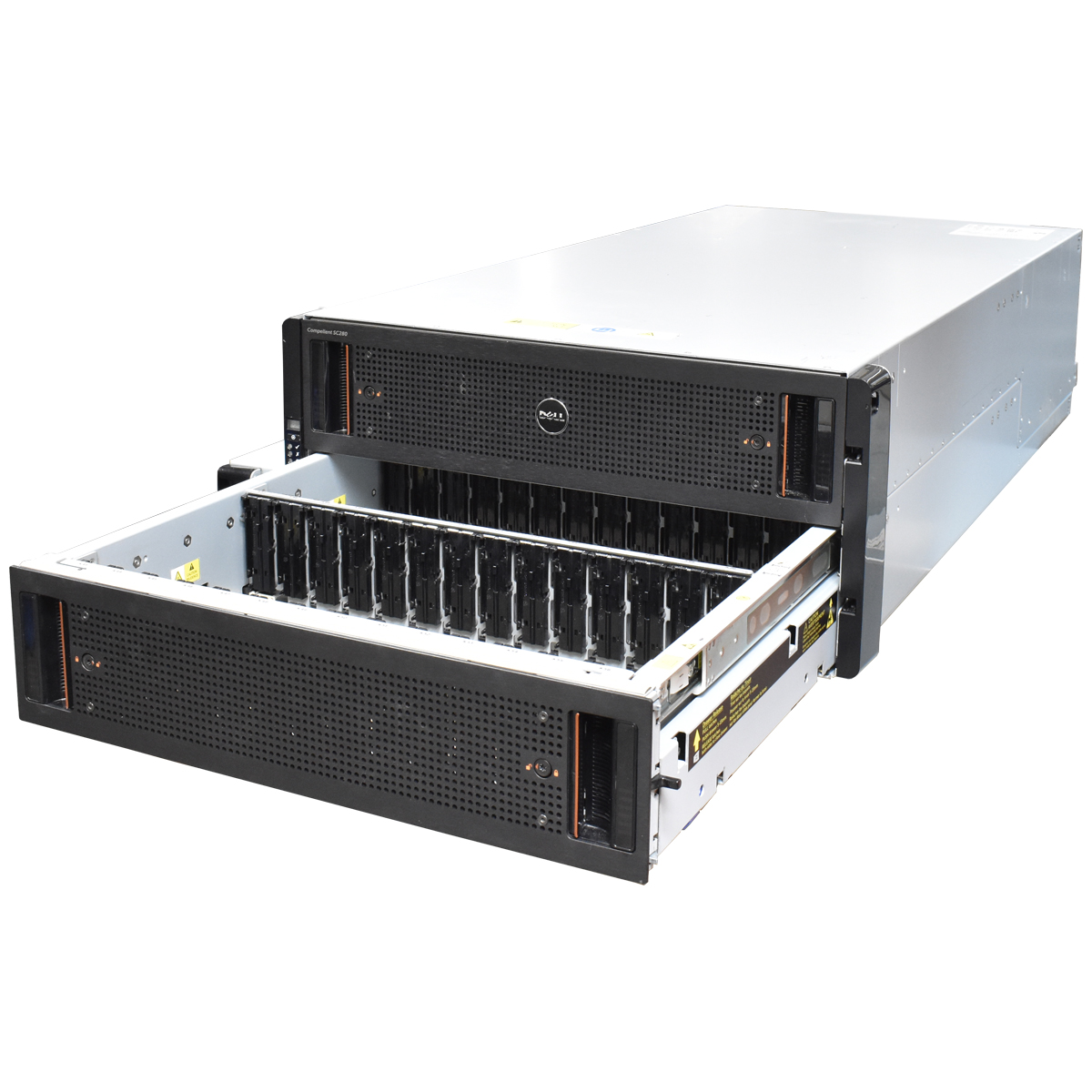 Dell Compellent SC280 2x SAS 6G Controller 0RYG5C 84x Bay LFF 3.5 Zoll 2x PSU 5U Dell Compellent SC280 2x SAS 6G Controller 0RYG5C 84x Bay LFF 3.5 Zoll 2x PSU 5U