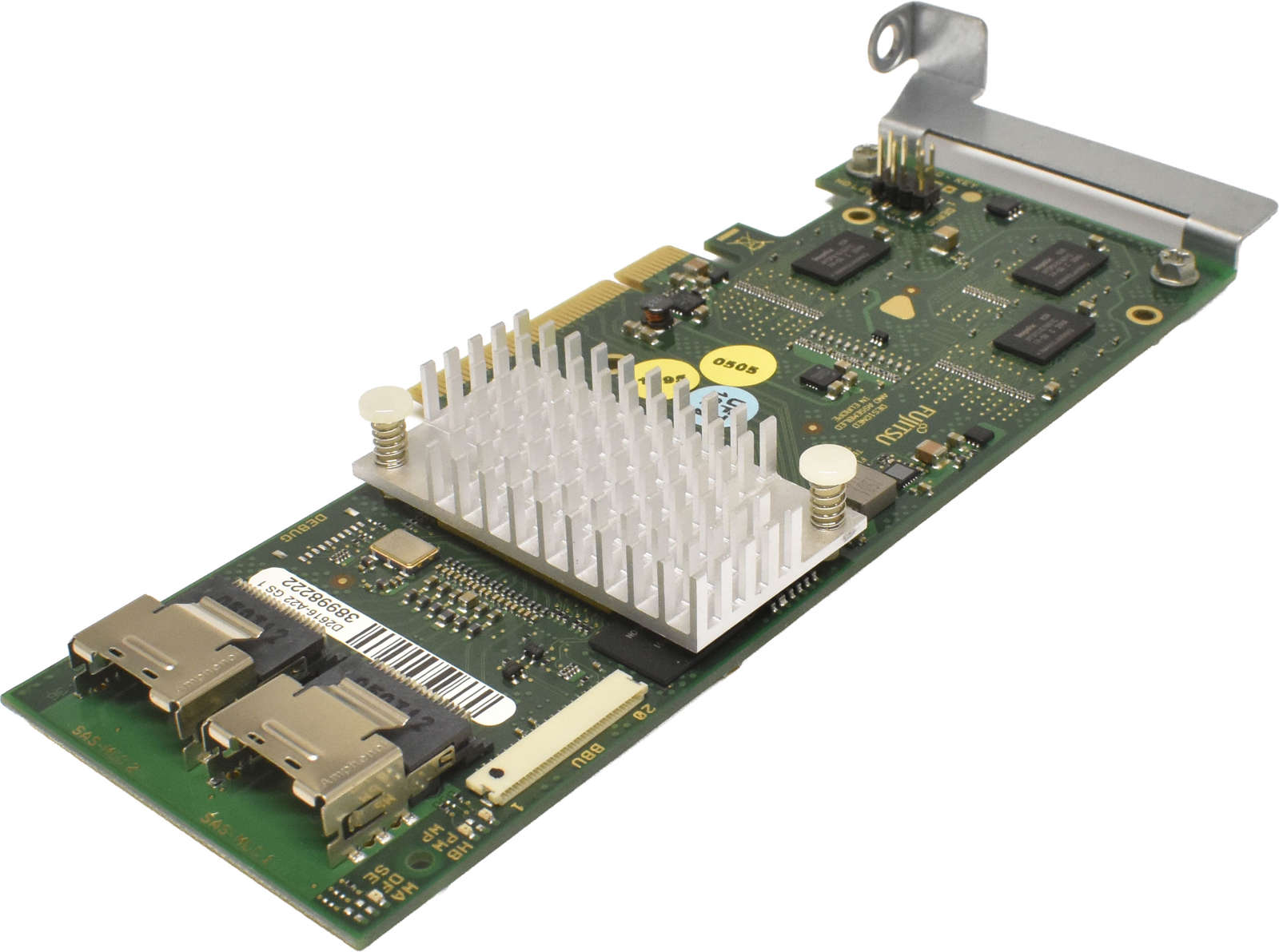 Fujitsu-D2616-A22-GS1-6Gb-PCle-x8-SAS-Raid-Control-005.jpg Fujitsu D2616-A22 GS1 6Gb PCle x8 SAS Raid Controller +2x SAS Kabel LP
