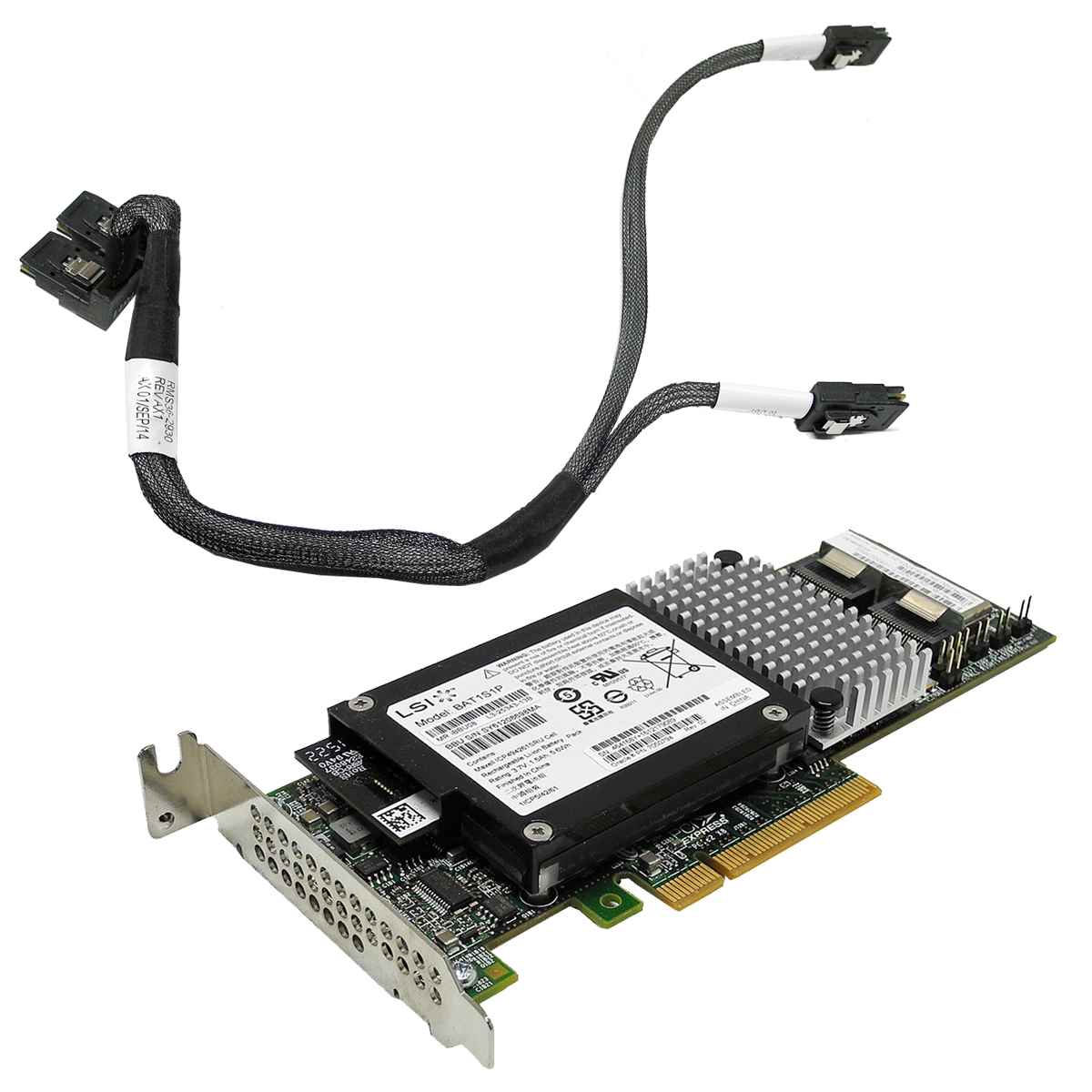 Sun Oracle 7047503 LSI MR SAS 9261-8i 6G PCIe x8 RAID Controller +BBU +SAS Kabel