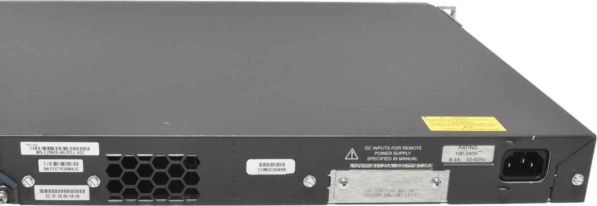 Cisco WS-C2960S-48LPD-L 48-Port PoE+ RJ-45 GE 2-Port SFP+ 10G Rack Ears Cisco WS-C2960S-48LPD-L 48-Port PoE+ RJ-45 GE 2-Port SFP+ 10G Rack Ears