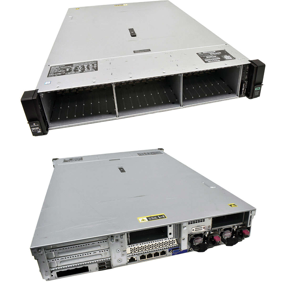 HP ProLiant DL380 G10 2U ohne CPU 2x Kühler 0GB RAM DDR4 28x SFF 2,5 P816i-a Expander