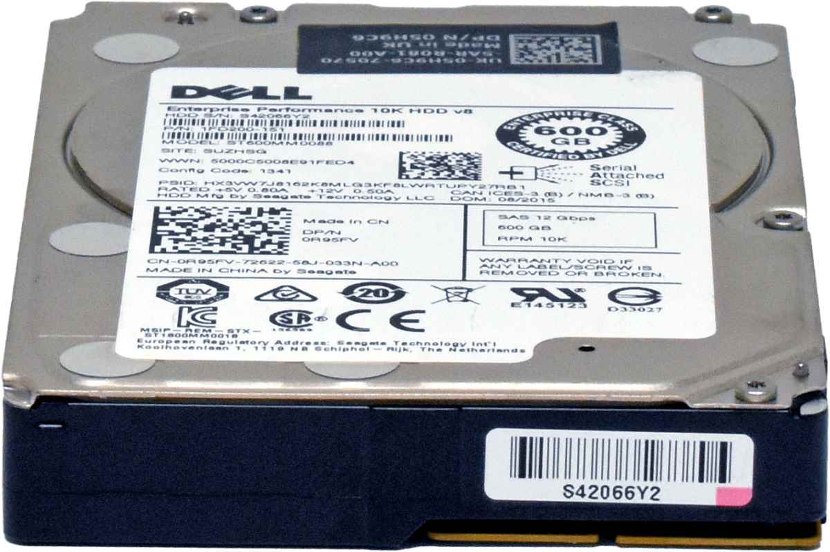 Dell 600GB Festplatte SAS 2.5" 05H9C6 12 Gbps 10k ST600MM0088 Dell 600GB Festplatte SAS 2.5" 05H9C6 12 Gbps 10k ST600MM0088