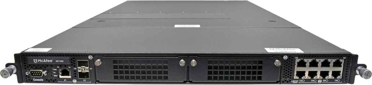 McAfee IPS-NS7500 600-1729-00 8-Port GE RJ-45 Network Security Platform 2x SFP+ NEW NEU McAfee IPS-NS7500 600-1729-00 8-Port GE RJ-45 Network Security Platform 2x SFP+ NEW NEU