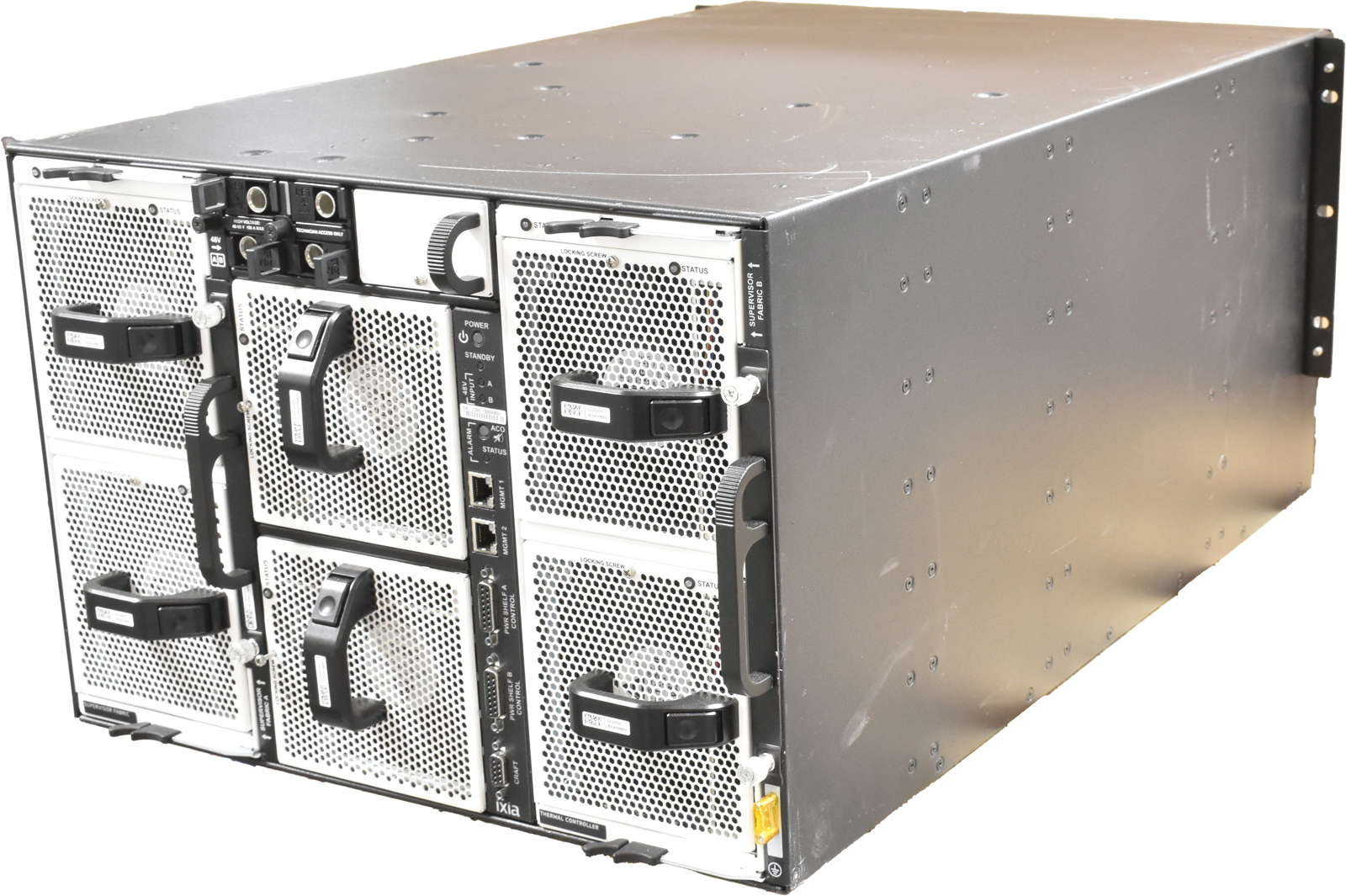 Ixia-NTO-7300-7U-Rack--48V-DC-2x-415AF-48Port-QSFP-004.jpg Ixia NTO 7300 7U Rack -48V DC 2x 415AF 48Port QSFP28 1x 212AF 48Port SFP+ 3x Blank LC 6x Fan