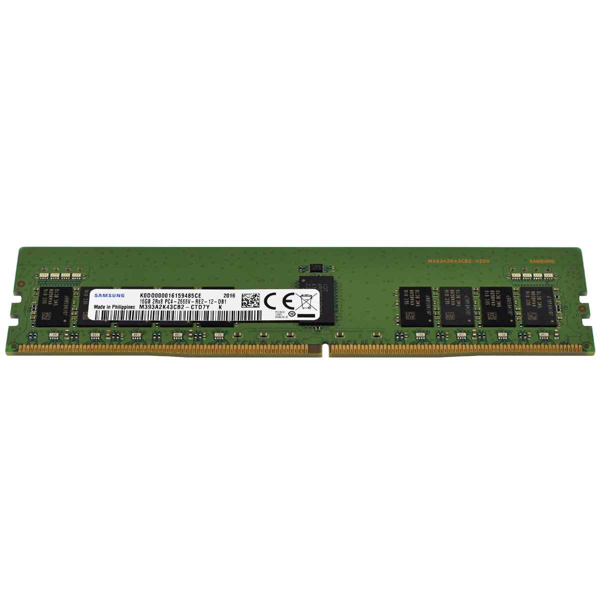 Samsung 16GB 2Rx8 PC4-2666V DDR4 RAM M393A2K43CB2-CTD 32GB Samsung 2x 16GB 2Rx8 PC4-2666V DDR4 RAM M393A2K43CB2-CTD für Dell R640, R740, R740xd