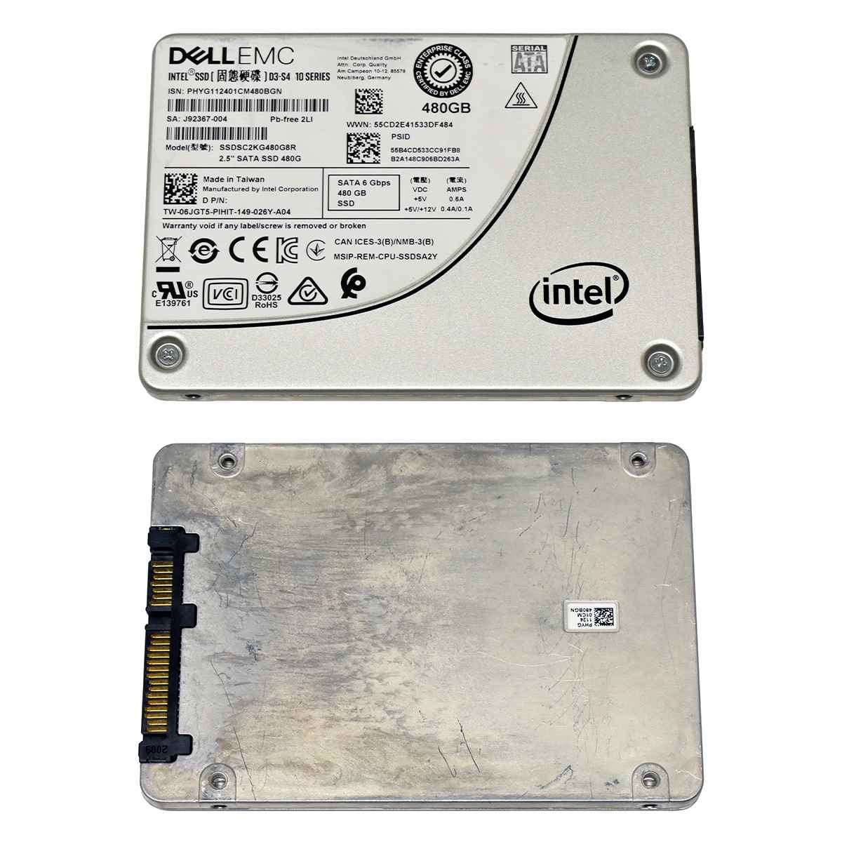 Dell EMC Intel SSD D3-S4510 Series 480GB 2.5" 6G SATA SSDSC2K480G8R 0VPP5P Dell EMC Intel SSD D3-S4510 Series 480GB 2.5" 6G SATA SSDSC2K480G8R 0VPP5P