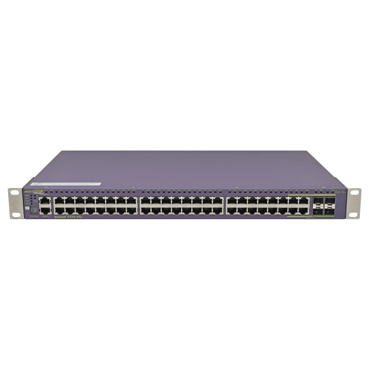 Extreme Networks Summit X440-48p 800474-00-12 48-Port PoE Stackable Gigabit Ethernet Switch 4 x SFP Extreme Networks Summit X440-48p 16506 48-Port PoE+ Stackable Gigabit Ethernet Switch 4 x SFP