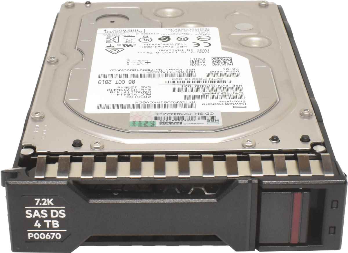HP 4TB 3.5" 7.2K 12G LFF SAS HDD Festplatte P00670-001 MB004000JWKGU