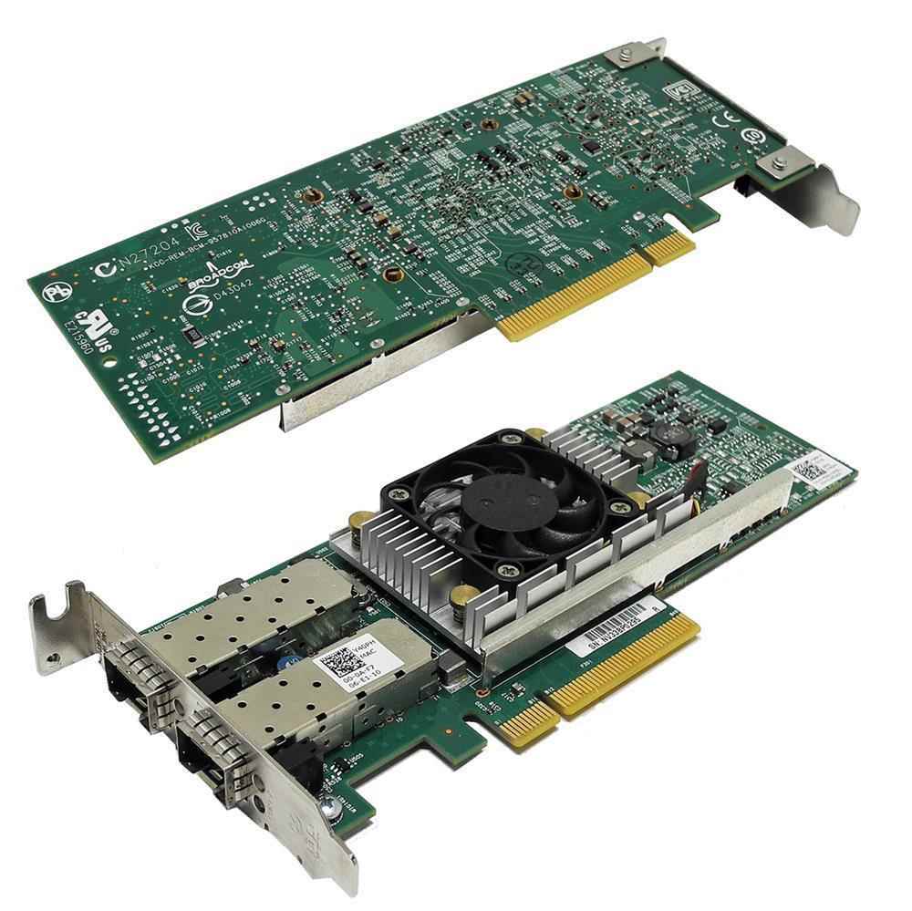 Dell 0Y40PH QLogic 57810s Dual-Port PCIe x8 10GbE SFP+ Network Adapter LP DELL BroadCom 57810S Netzwerk Karte 2x10GbE Port PCIe 0Y40PH Y40PH+ 2x GBIC LP