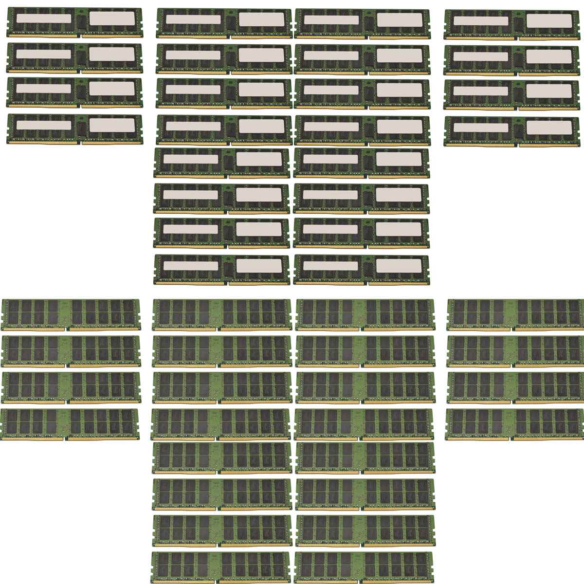Samsung 24x16GB (384GB) 2Rx4 PC4-2133P Server RAM ECC DDR4 M393A2G40DB0-CPB0Q SkHynix 24x32GB (768GB) 4DRx4 PC4-2133P Server RAM ECC DDR4 HMA84GL7AMR4N-TF