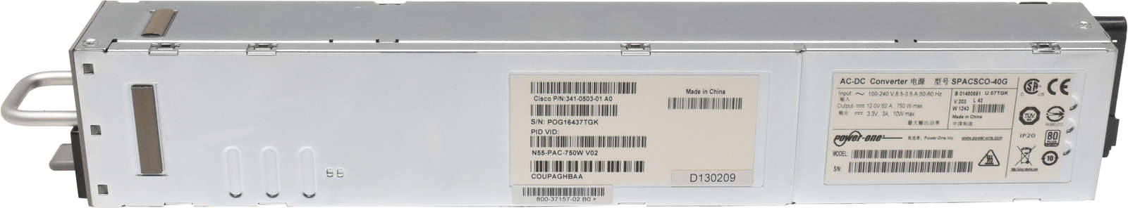 Cisco N55-PAC-750W Netzeil / PSU 750W für Nexus 5500 341-0503-01