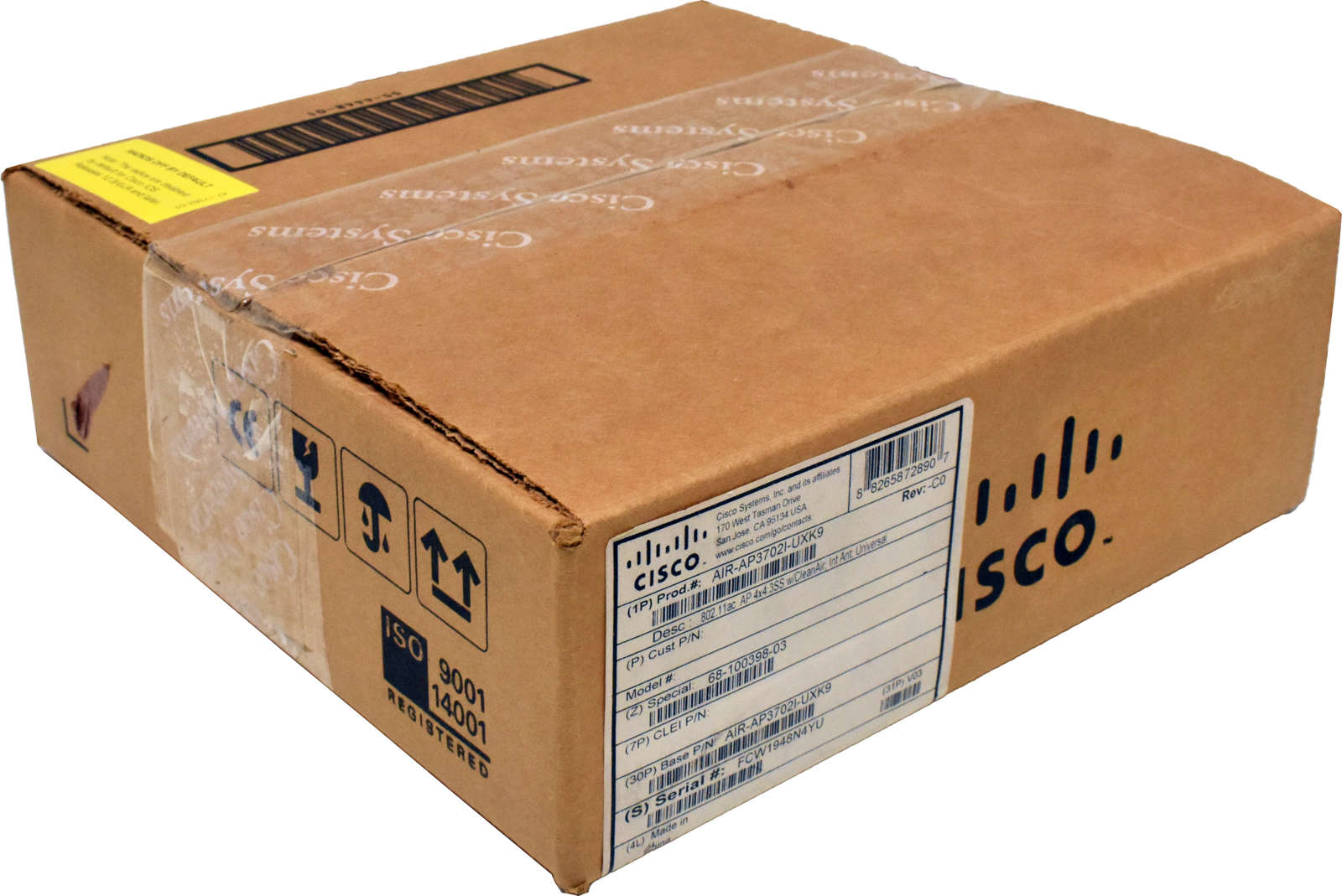 Cisco-AIR-AP3702I-UXK9-Aironet-Wireless-Access-Poi-001.jpg Cisco AIR-AP3702I-UXK9 Aironet Wireless Access Point WiFi Dual-Band 802.11n PoE no PSU NEW NEU