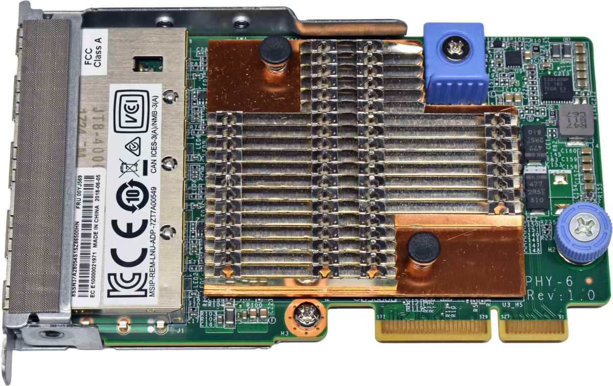 Lenovo X722-T4 Netzwerkkarte Intel 10Gb 4-Port RJ45 LOM 7ZT7A00549 00YJ569