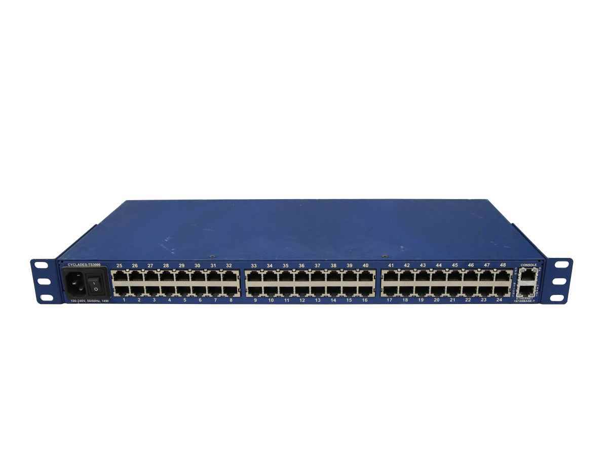 Cyclades-TS3000 48-Port RJ-45 RS-232 KVM Switch +Rack Ears Cyclades-TS3000 48-Port RJ-45 RS-232 KVM Switch +Rack Ears
