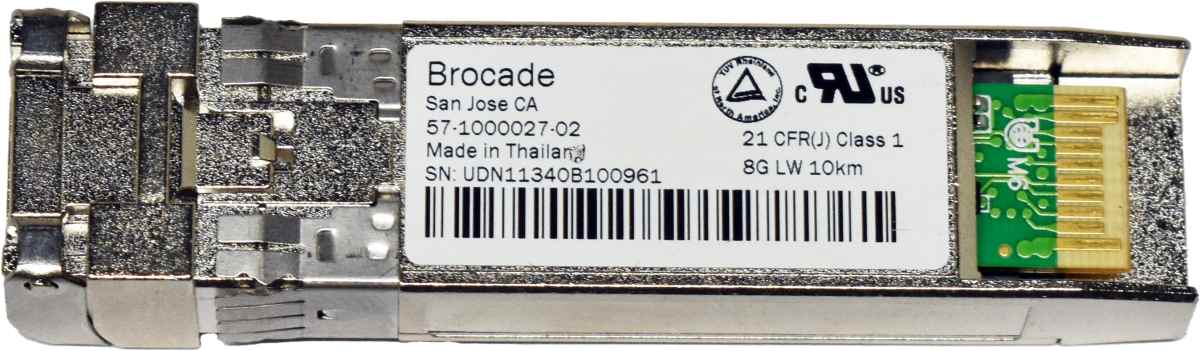 Brocade 57-1000027-02 SFP+ 8GB LW 10km 1310nm Transceiver Module Brocade 57-1000027-02 SFP+ 8GB LW 10km 1310nm Transceiver Module