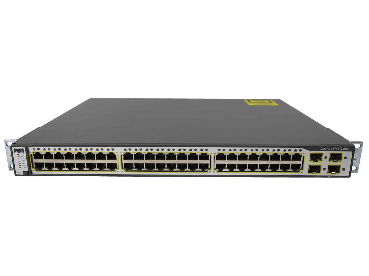 Cisco WS-C3750G-48TS-S 48-Port RJ-45 GE Switch 4x 1G SFP