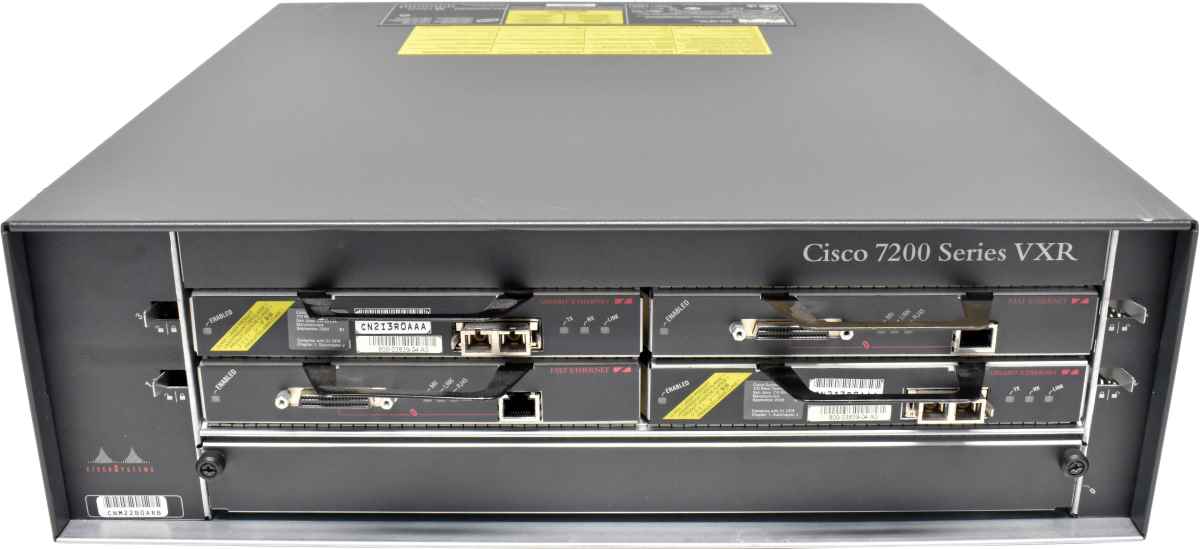 Cisco 7200 Series VXR Router +Modules NPE-G1 73-6988-16 73-1688-05 73-3144-04 1x PSU