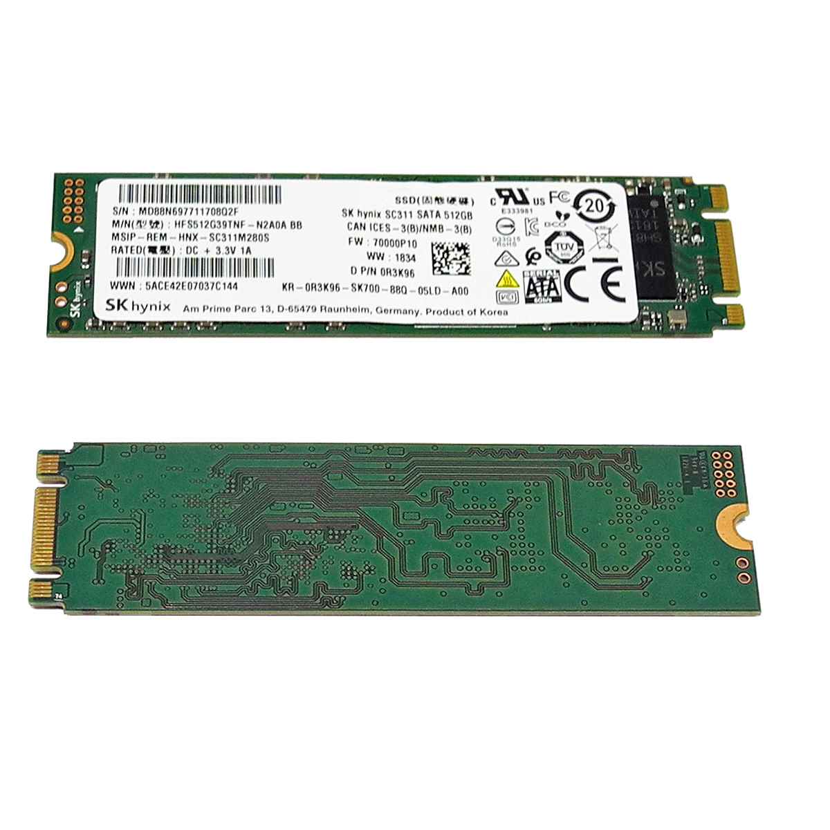 DELL SK hynix SC311 Solid State Drive (SSD) 512 GB M.2 2280 SATA 0R3K96